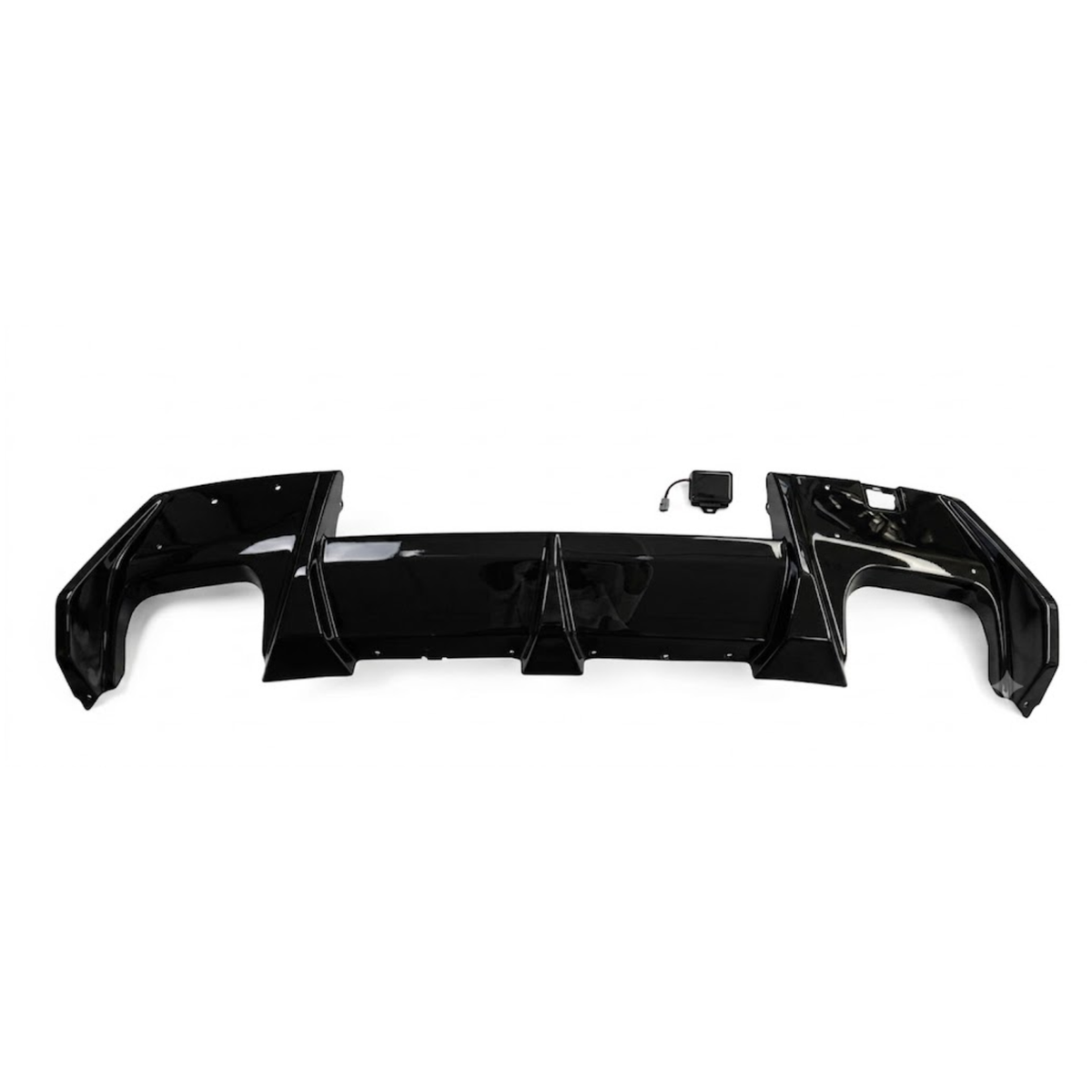 Rear Bumper Diffuser & Corner Spats (M Performance - Gloss Black ) – BMW 1 Series F70 (24-25+) Main image