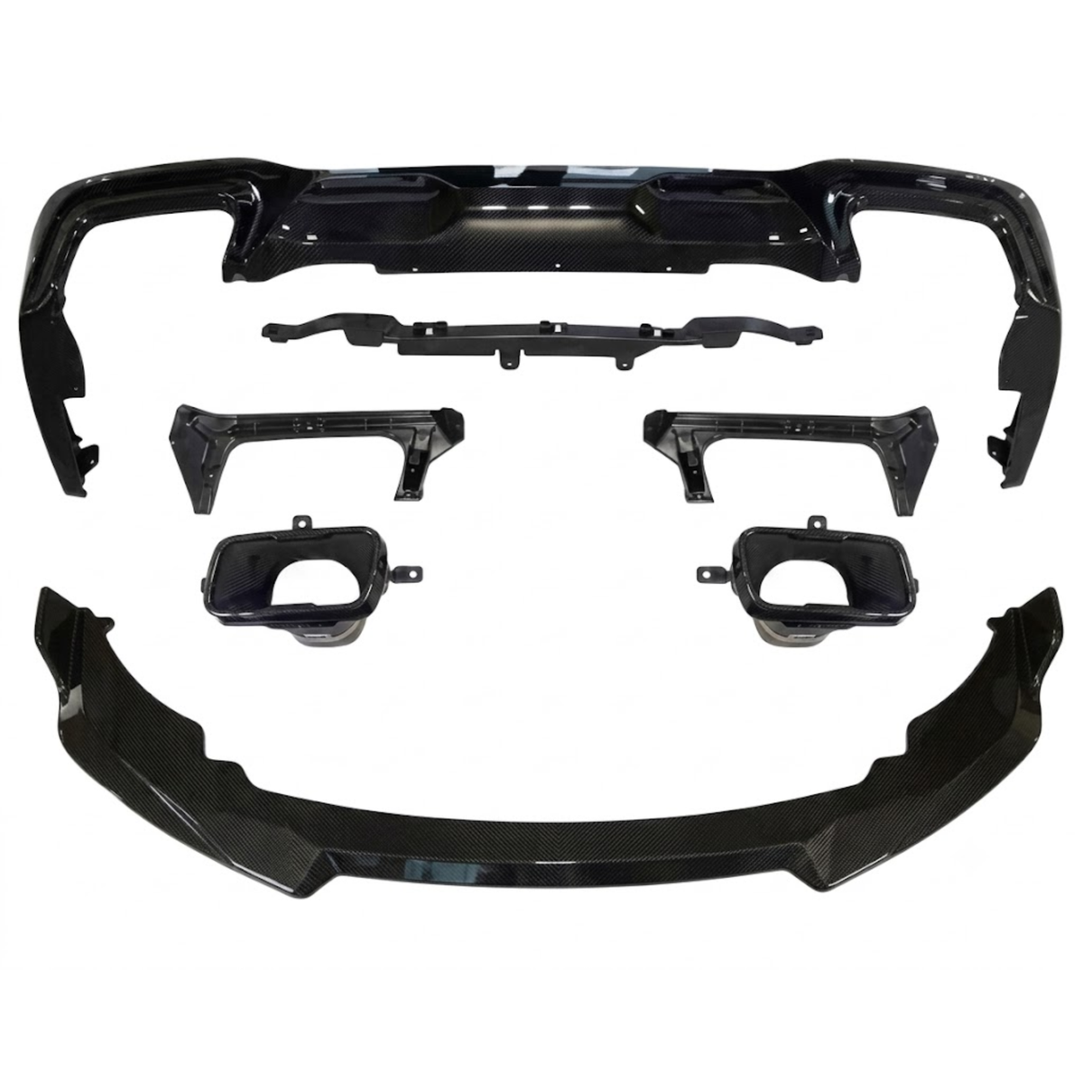 Aerodynamic Front Lip, Rear Diffuser & Exhaust Tips (M Performance) – BMW 2 Series F44 (19–24)