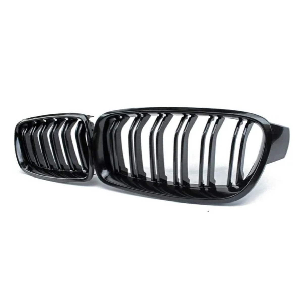 Dual-Slat Kidney Grille Set (M Performance - Gloss Black) – BMW 3 Series F30 (12-19) Main image