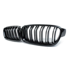 Dual-Slat Kidney Grille Set (M Performance - Gloss Black) – BMW 3 Series F30 (12-19)
