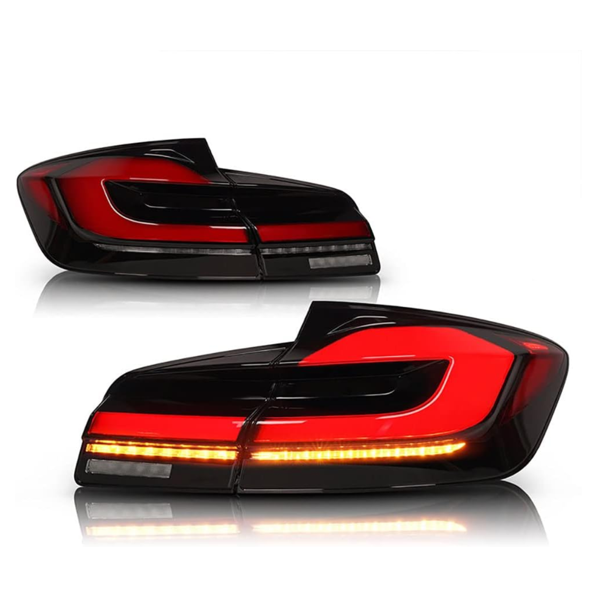 Rear LCI-G30 Style LED Tail Lights Upgrade (Red) – BMW 5 Series F10 & M5 (10–17)