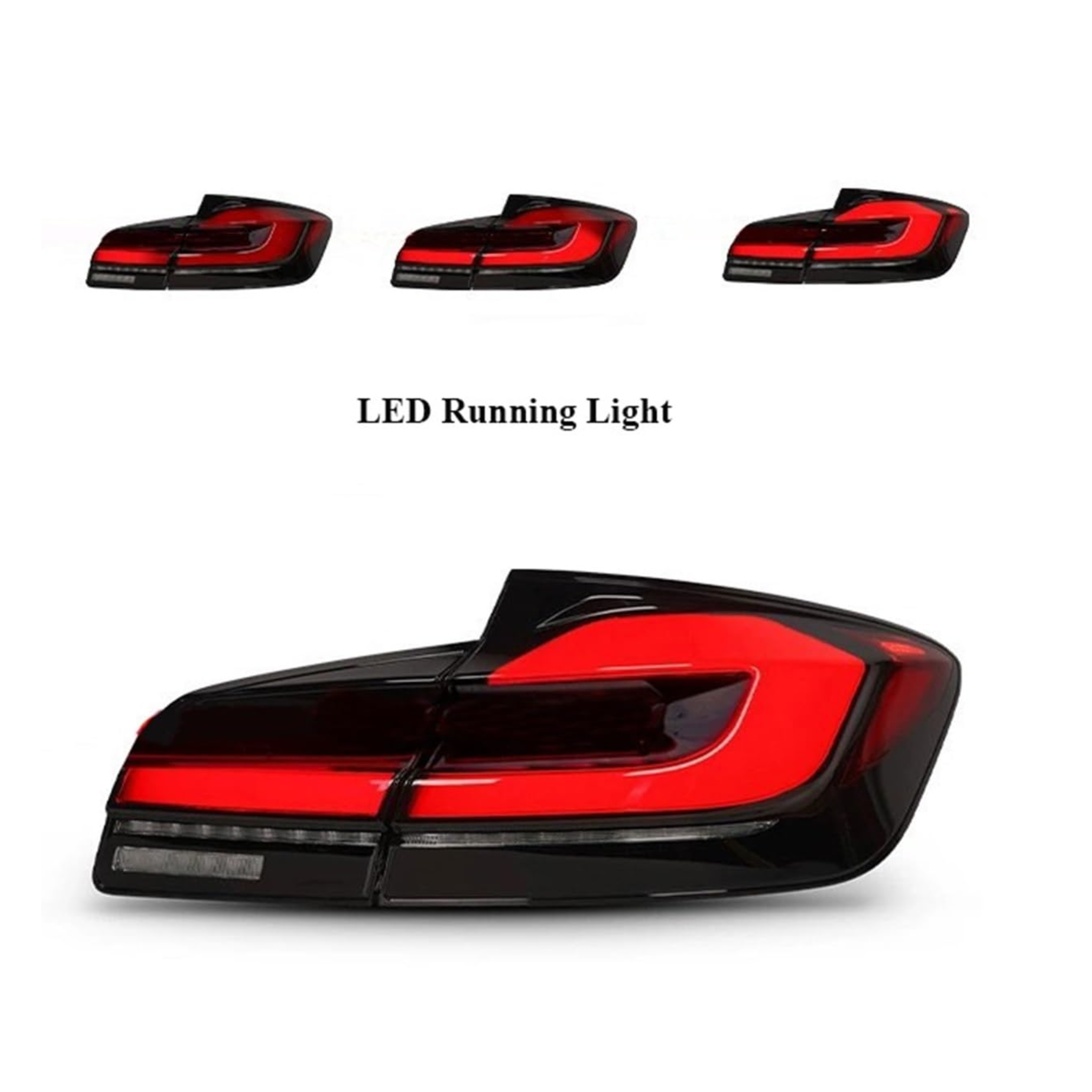 Rear LCI-G30 Style LED Tail Lights Upgrade (Red) – BMW 5 Series F10 & M5 (10–17) Secondary image