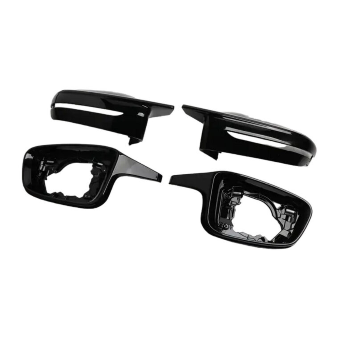 M-Performance Style Side Mirror Covers & Outer Housing Set (Gloss Black ) – BMW 3, 5 & 7 Series G20 / G30 / G11 /G12 (17-26)
