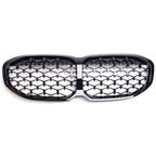 Diamond Style Front Grille (Gloss Black) – BMW 1 Series F40 (19-25+)