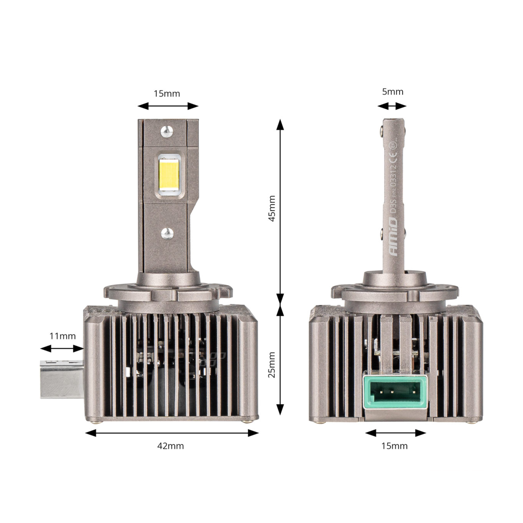 D3S 6000K LED Headlight Xenon Bulb Secondary image