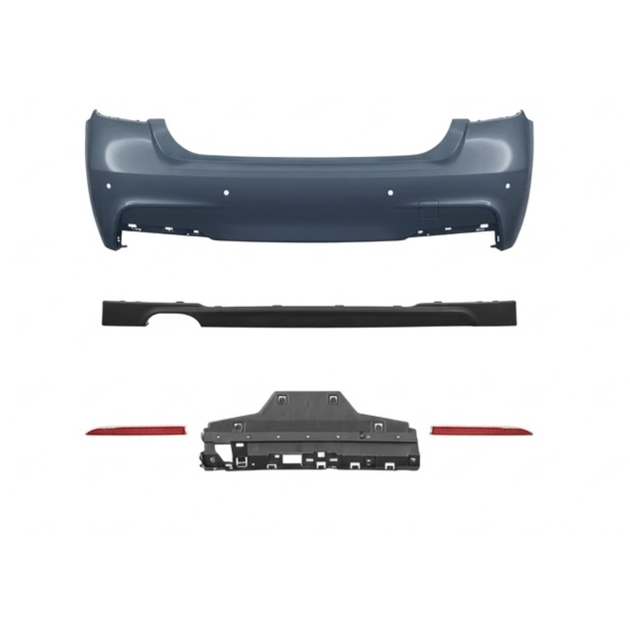 Rear Bumper Assembly (M Sport / 4-Hole PDC) – BMW 3 Series F30 LCI (16-18) Secondary image