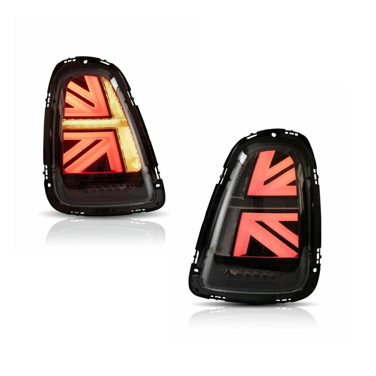 Rear Full LED Union Jack Tail Light Upgrade (Black & Red) – MINI Cooper R56 (07–13) Main image