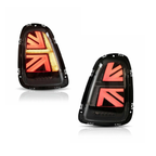 Rear Full LED Union Jack Tail Light Upgrade (Black & Red) – MINI Cooper R56 (07–13)